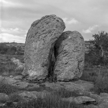 Donal Kelly, rocks, shelter, Burren.