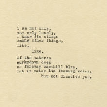 Donal Kelly, poem, "I am not only"
