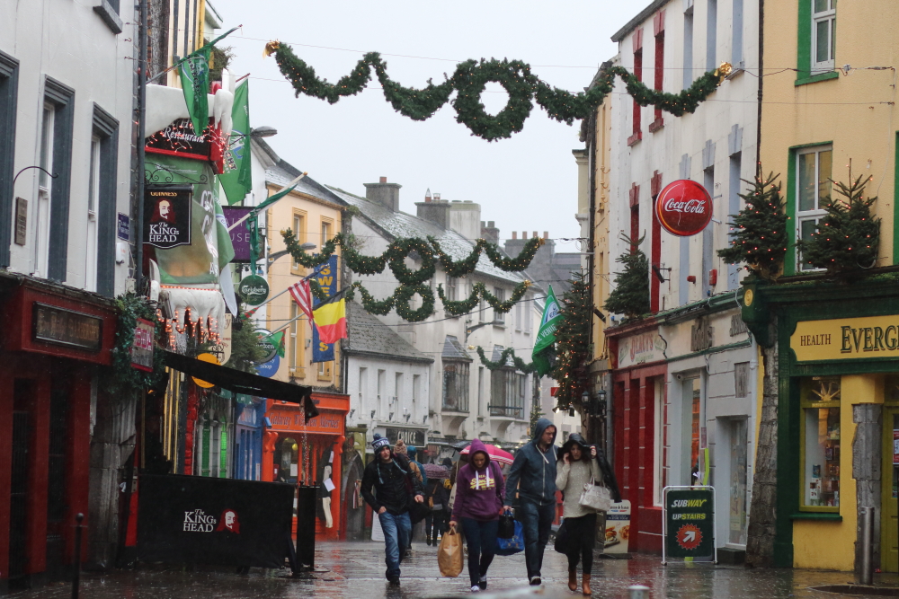 Galway, street style, galway fashion, rain