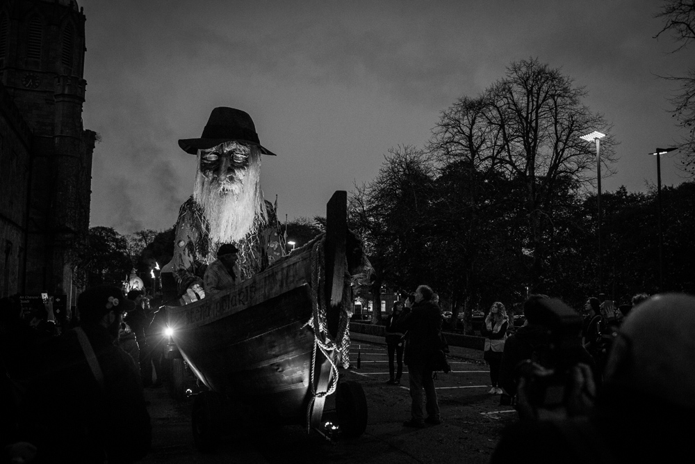 old man from island, macnas parade 2017, Donal Kelly